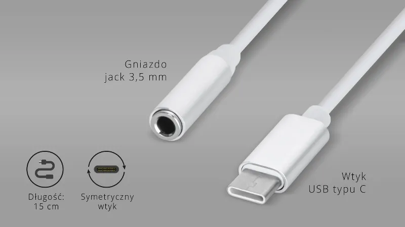 Cablu Adaptor USB Tip C Tata - 3.5 Mama