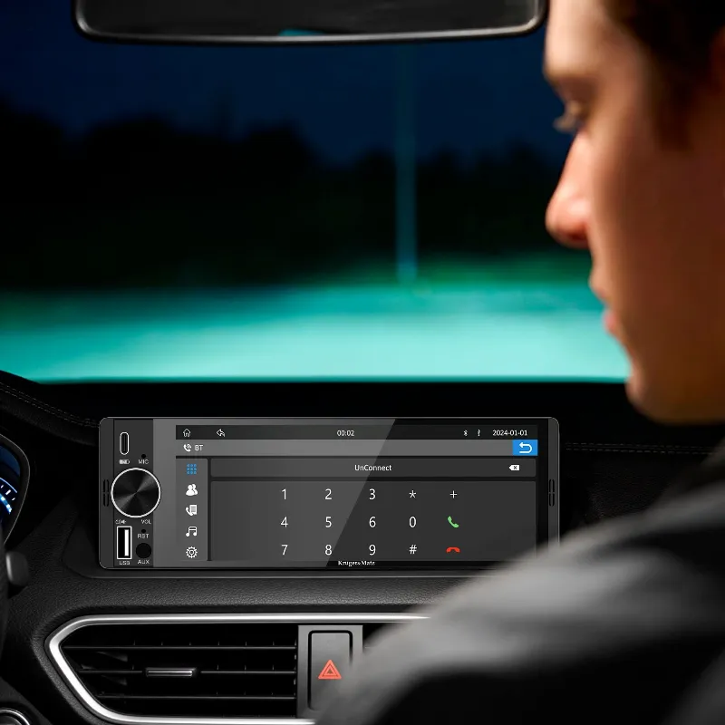 Player Auto 1 din 4X60W Carplay Androidauto Kruger&Matz