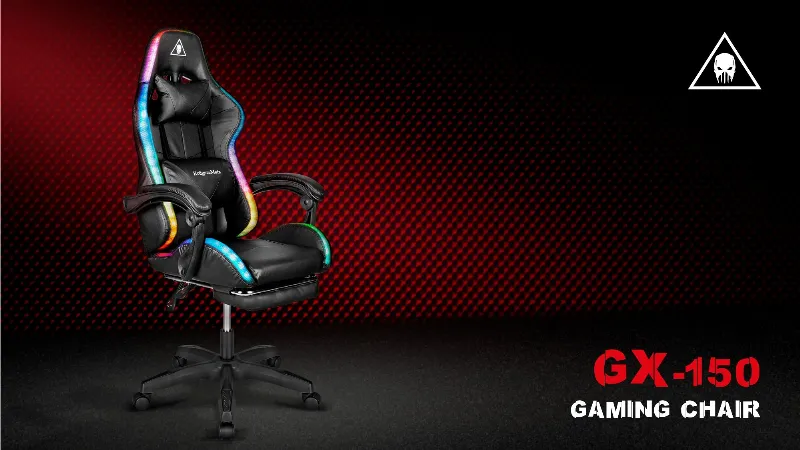 Scaun Gaming Gx-150 Negru LED Kruger&Matz