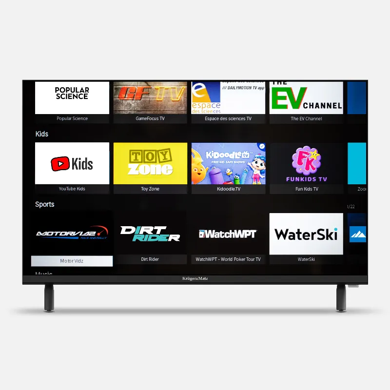TV LED HD Smart Vidaa 24INCH 61CM 220V Kruger&Matz