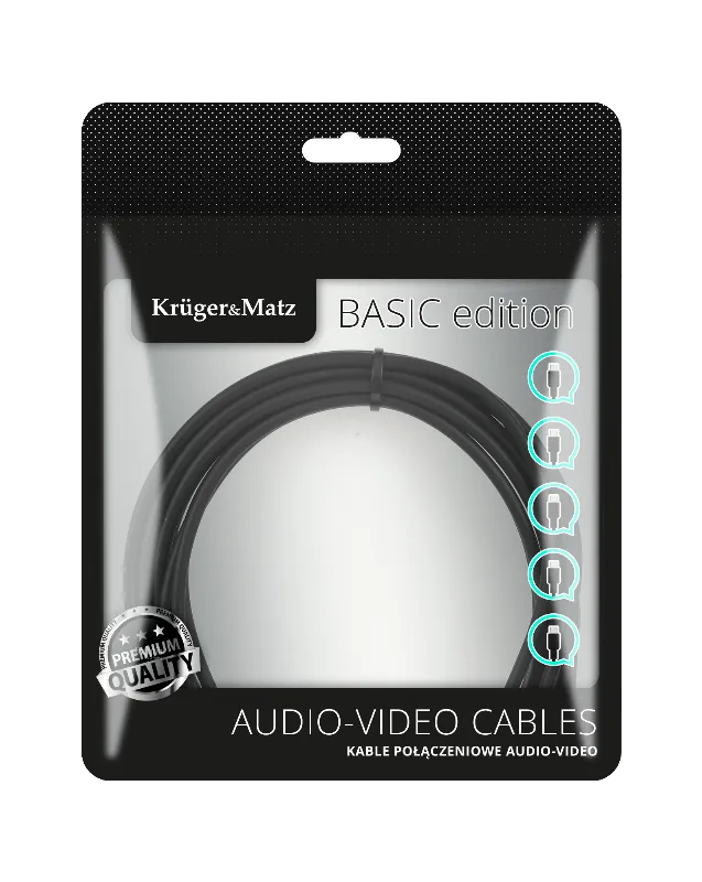 Cablu 1RCA - 1RCA 0.5M Basic K&M