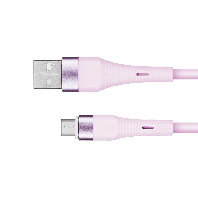 Cablu Silicon USB-Micro USB 1M Basic Kruger&Matz