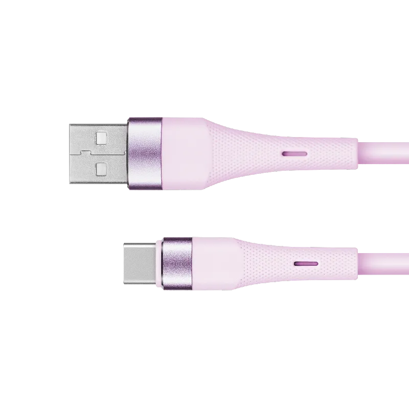 Cablu Silicon USB-USB Type C 1M Basic Kruger&Matz