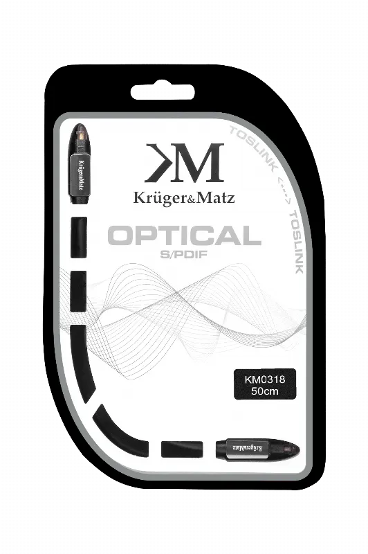 Cablu Optic Toslink-Toslink 0.5M Kruger&Matz