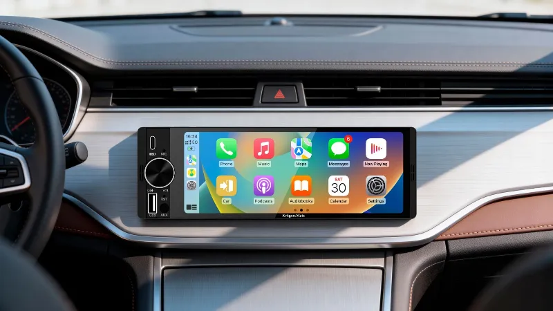 Player Auto 1 din 4X60W Carplay Androidauto Kruger&Matz