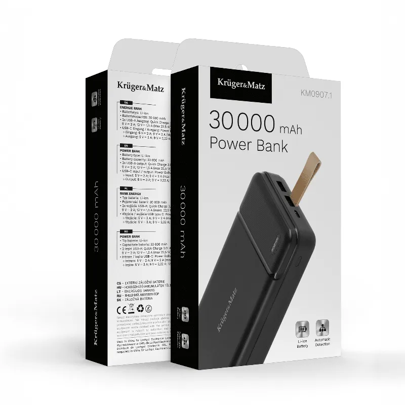 Power Bank 30000MAH Li-Pol Kruger&Matz