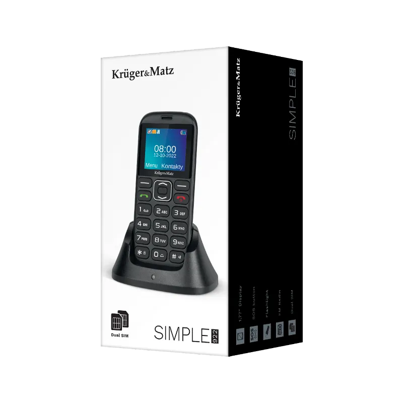 Telefon GSM Seniori Buton SOS 4G Kruger&Matz