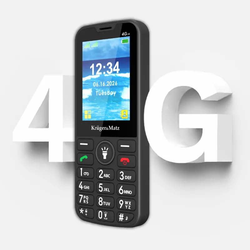 Telefon GSM Seniori 4G Buton SOS Kruger&Matz