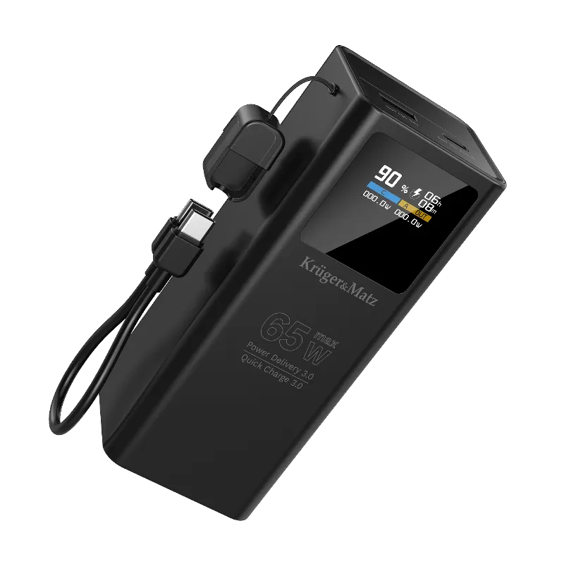 Power Bank 20000 MAH Li-Ion 65W QC PD Kruger&Matz