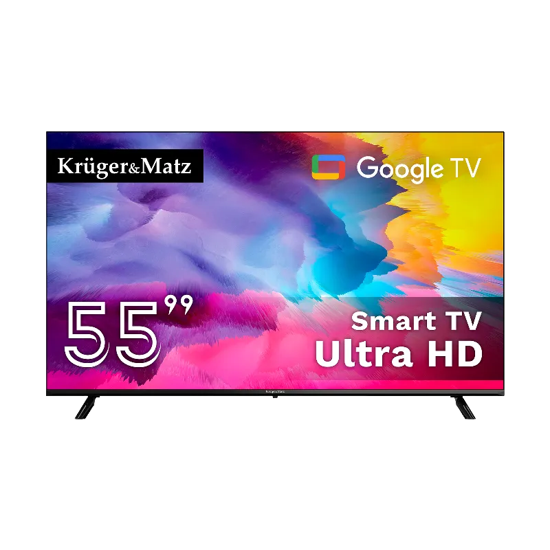 Google Smart TV 55 Inch 141CM Ultrahd 4K Kruger&Matz