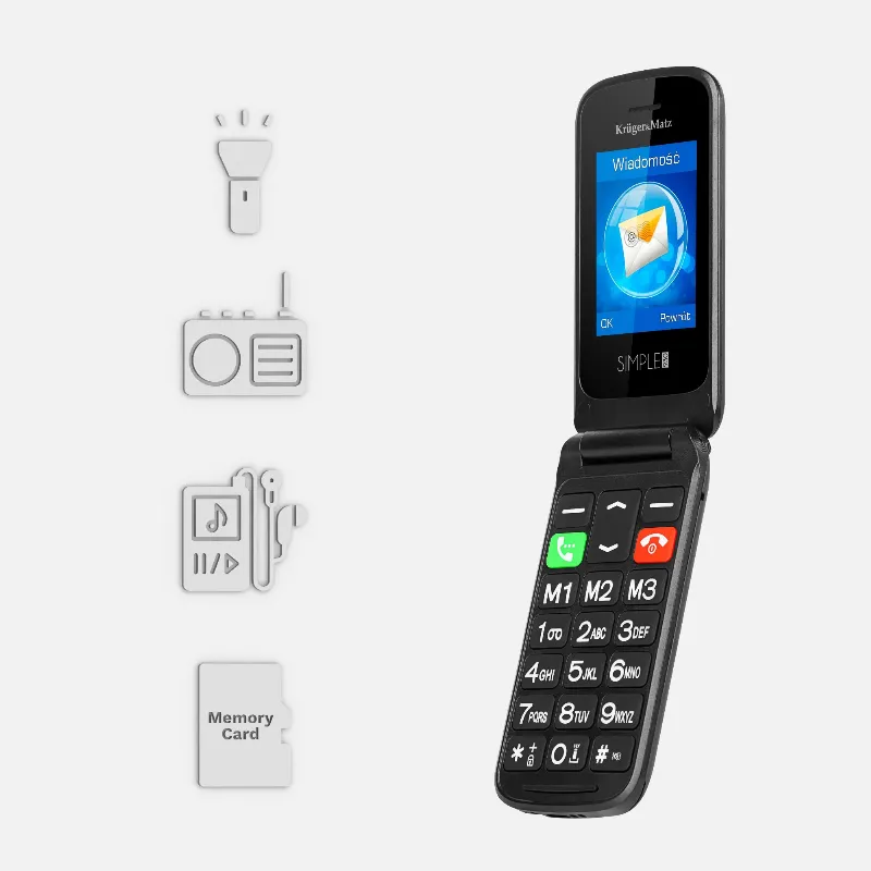Telefon GSM Seniori Buton SOS 930 Kruger&Matz