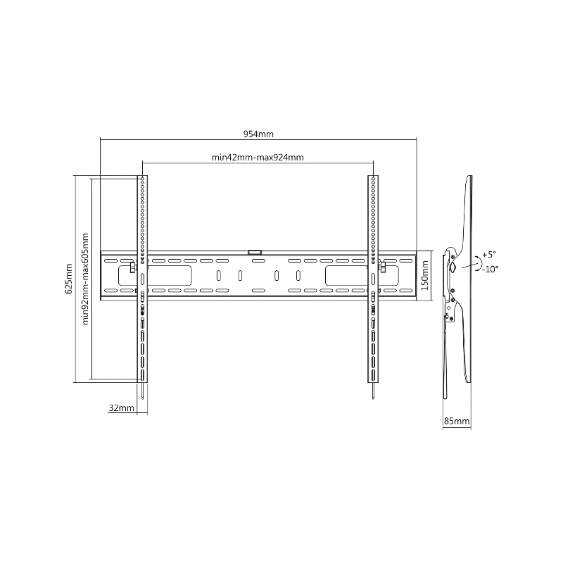 Suport Universal LED TV 60 inch-100 inch Kruger&Matz