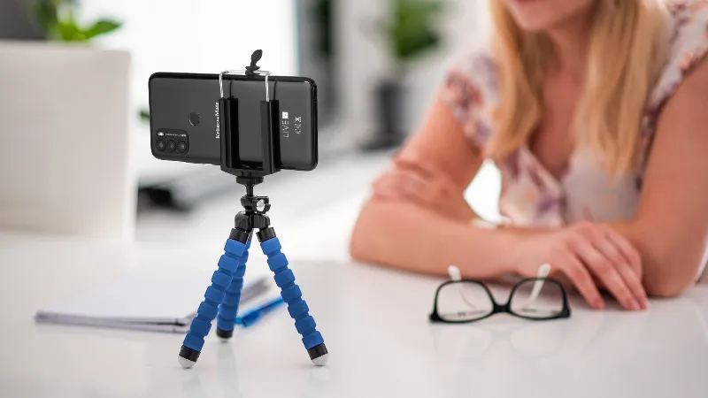 Trepied Telefon Camera Albastru Kruger&Matz