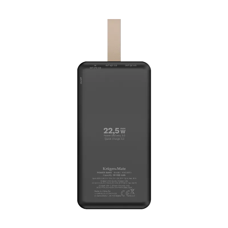 Power Bank 30000MAH Li-Pol Kruger&Matz