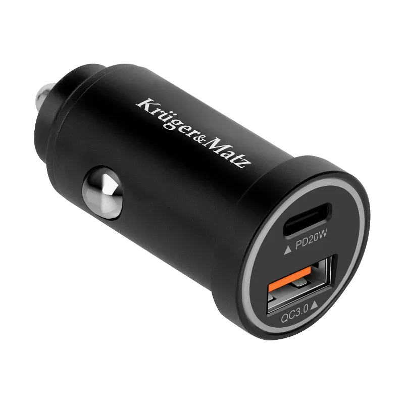 Incarcator Auto USB-A / Type C QC PD 38W Kruger&Matz