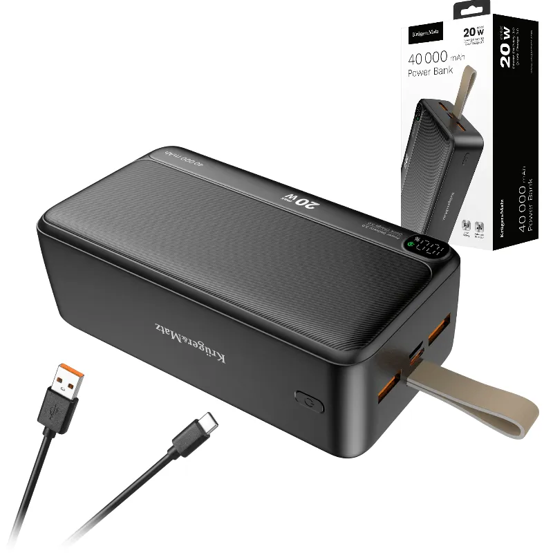 Power Bank 40000MAH Li-Ion QC PD Kruger&Matz