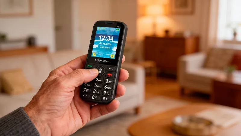 Telefon GSM Seniori 4G Buton SOS Kruger&Matz