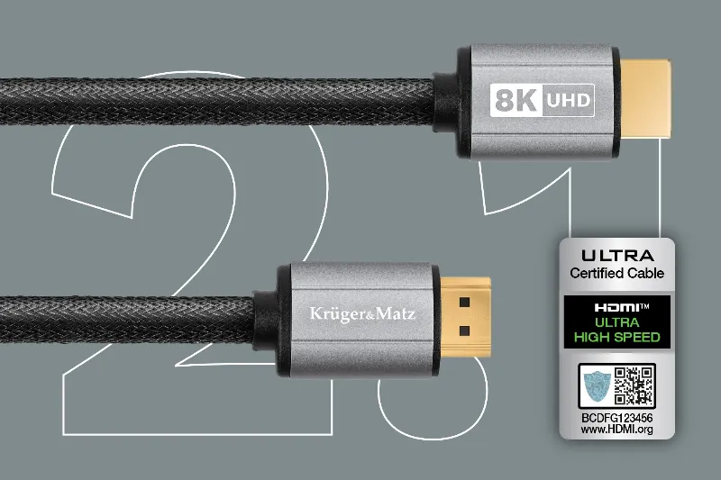 Cablu HDMI - HDMI 8K V 2.1 0.9M Kruger&Matz