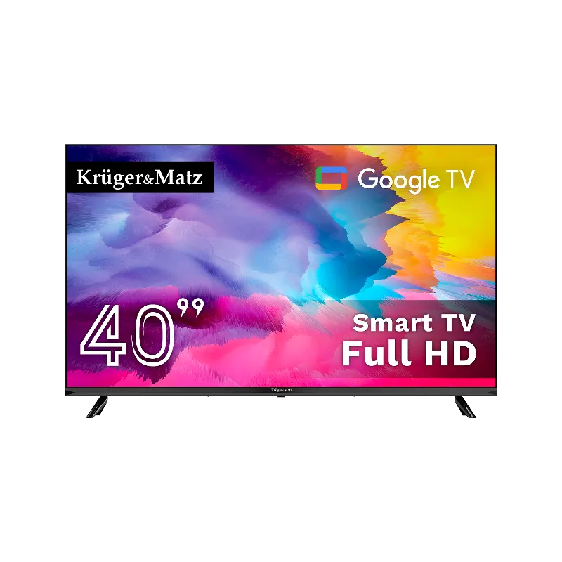 Google Smart TV 5.0 40 Inch 101CM H265 HEVC Kruger&Matz