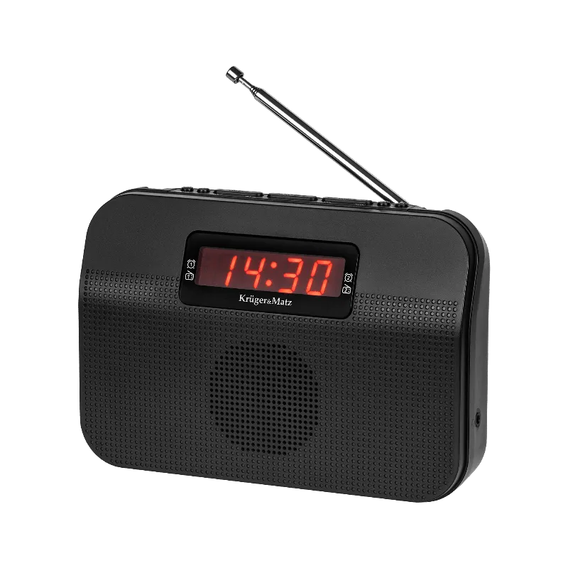 Radio AM FM Portabil cu Alarma Kruger&Matz