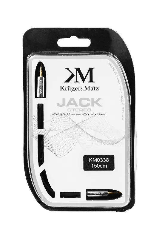 Cablu Stereo 3.5 Tata - Tata 1.5M Blister Kruger&Matz