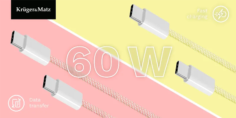 Cablu USB Tip C - USB Tip C 60 W 1.0 M Kruger&Matz