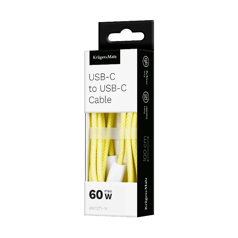 Cablu USB Tip C - USB Tip C 60 W 1.0 M Kruger&Matz
