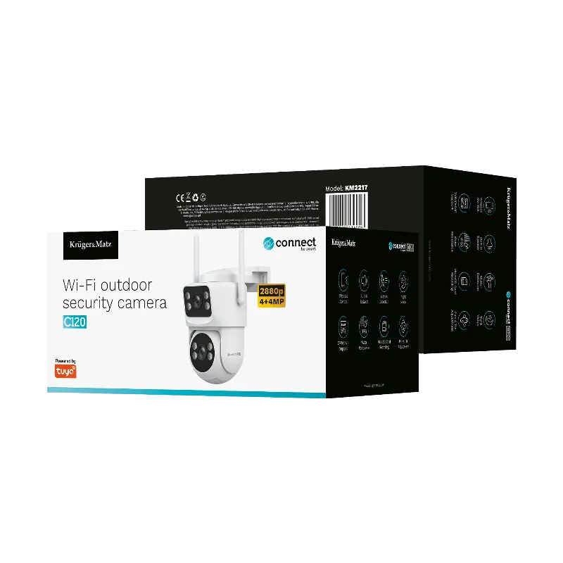 Camera Wifi Connect C120 4+4MPX Tuya Kruger&Matz